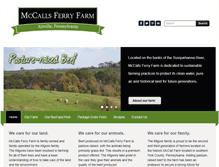 Tablet Screenshot of mccallsferryfarm.com